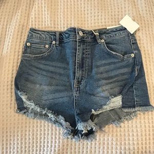 High waist Jean shorts